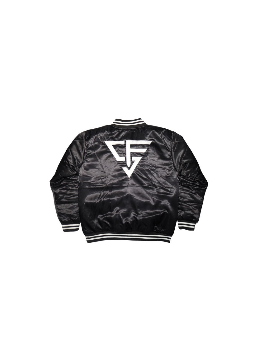 SF Black Logo Varsity Jacket